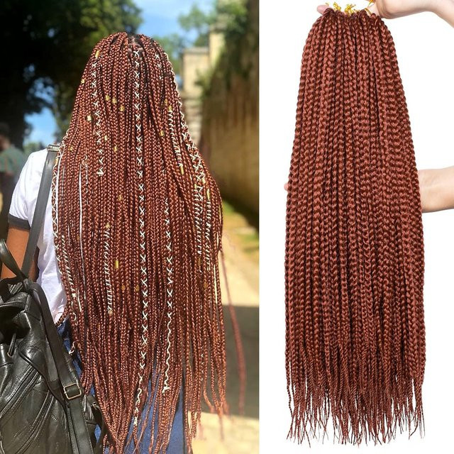 Box Braid Häkelhaar Synthetik, Damen - Bild 1
