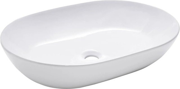Schöner Wohnen Kollektion Aufsatzwaschbecken Sati Keramik Weiß, B/H/T: 60 x 14,2 x 42 cm