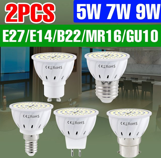 9W LED-Strahler mit Reflektor in Weiß, E27-Sockel, 220V Deckenleuchte für Innenbereiche - Bild 1