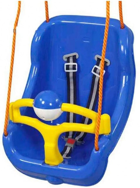 Pilsan Babyschaukel 2 in 1 Big Swing 06130, hohe Rückenlehne, abnehmbarer Bügel, blau - Bild 1