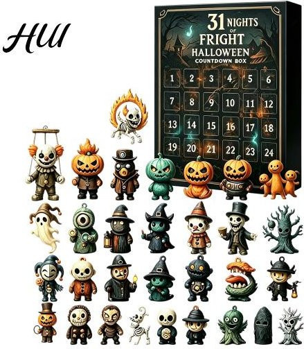 huikerui Halloween Countdown Adventskalender, Gruselbox, Set / Bundle - Bild 1