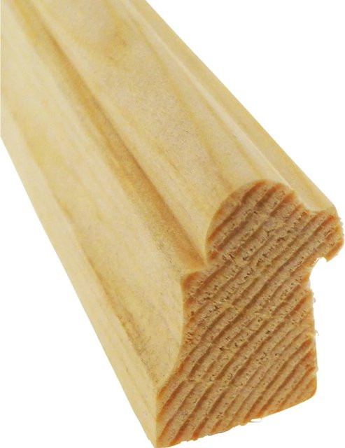 Döllken Profiles Falzleiste aus Kiefer Massivholz in Braun und Beige, Höhe: 28 mm, Breite: 21 mm, Länge: 2400 mm - Bild 1