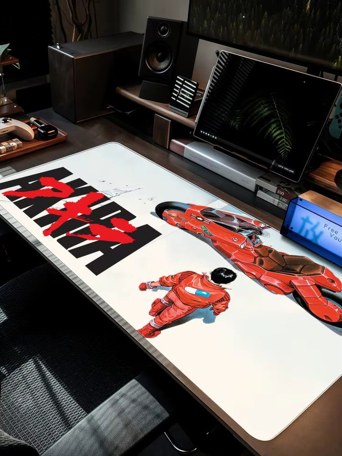 Anime A-AKIRA Mauspad XXL Rutschfeste Schreibtischunterlage in Schwarz und Multicolour, B/T: 90 x 40 cm - Bild 3