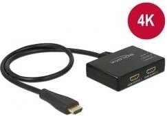 Delock HDMI Splitter 1 x HDMI in zu 2 x HDMI out 4K 30 Hz Schwarz 87700 - Bild 2