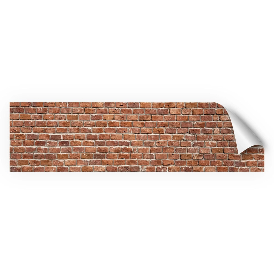 Myspotti Küchenrückwandfolie Brick Wall in Ziegelrot im Stone Look, Selbstklebend, B: 280 cm, H: 60 cm - Bild 2