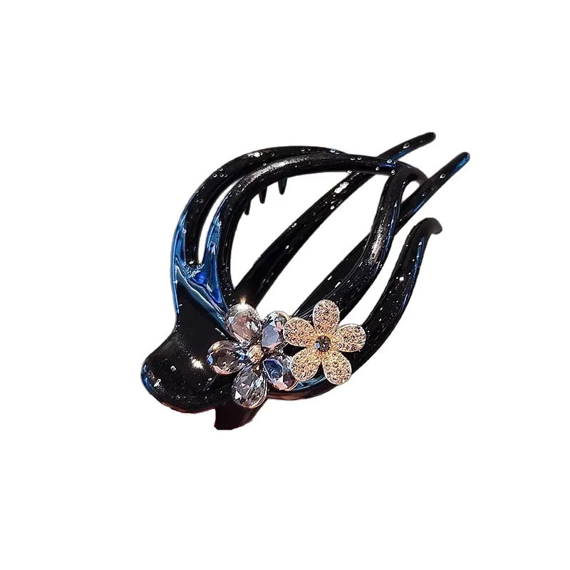 HIYAYZ Haarspange Blumen mit Strass, Damen - Bild 2