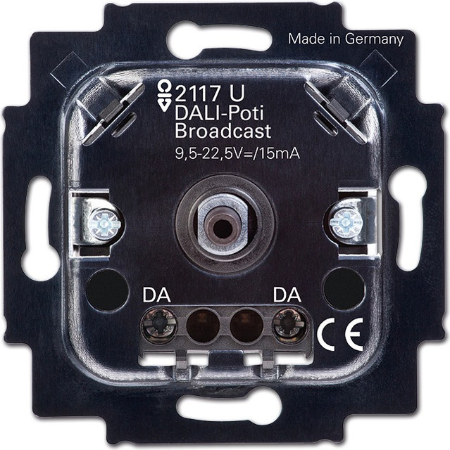 Busch-Jaeger Dimmer Einsatz Schwarz für den Einbau mit Drehpotenziometer - Bild 1