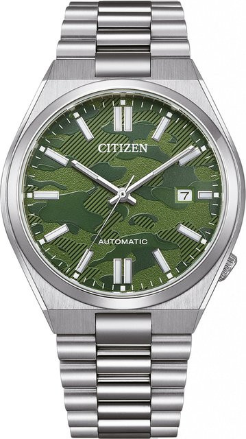 Citizen Armbanduhr Automatik, Edelstahl, Grün, 40 mm, Herren - Bild 1