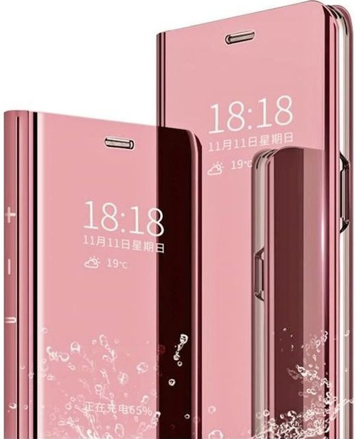 Xiaomi Redmi Note 10 Pro Smart Hülle mit gehärtetem Glas und integriertem Ständer in Clear View Design - Bild 1
