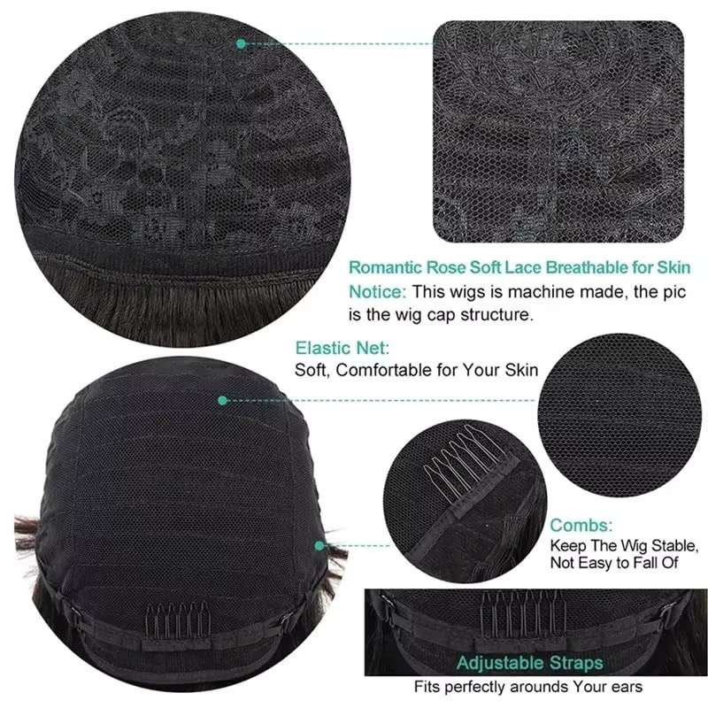 Suri Hair Pixie-Synthetikperücke, lockig, Schwarz, Damen - Bild 5
