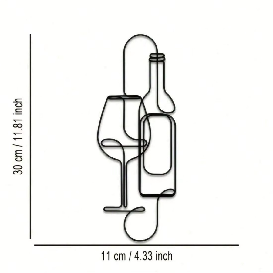 ModBar Weinregal aus Metall zur Wandmontage in Schwarz Matt - Bild 2