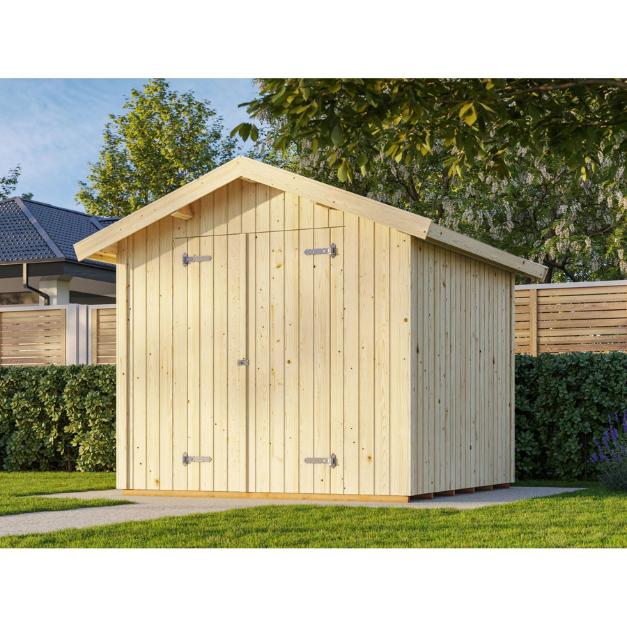 Palmako Nils Holz-Gartenhaus mit Satteldach in Transparent, Höhe: 279 cm, Breite: 238 cm - Bild 2