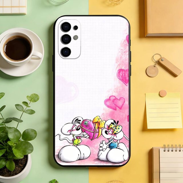 Diddl Handyhülle im Cartoon-Design für Samsung Galaxy S26 Plus, Schwarz - Bild 1
