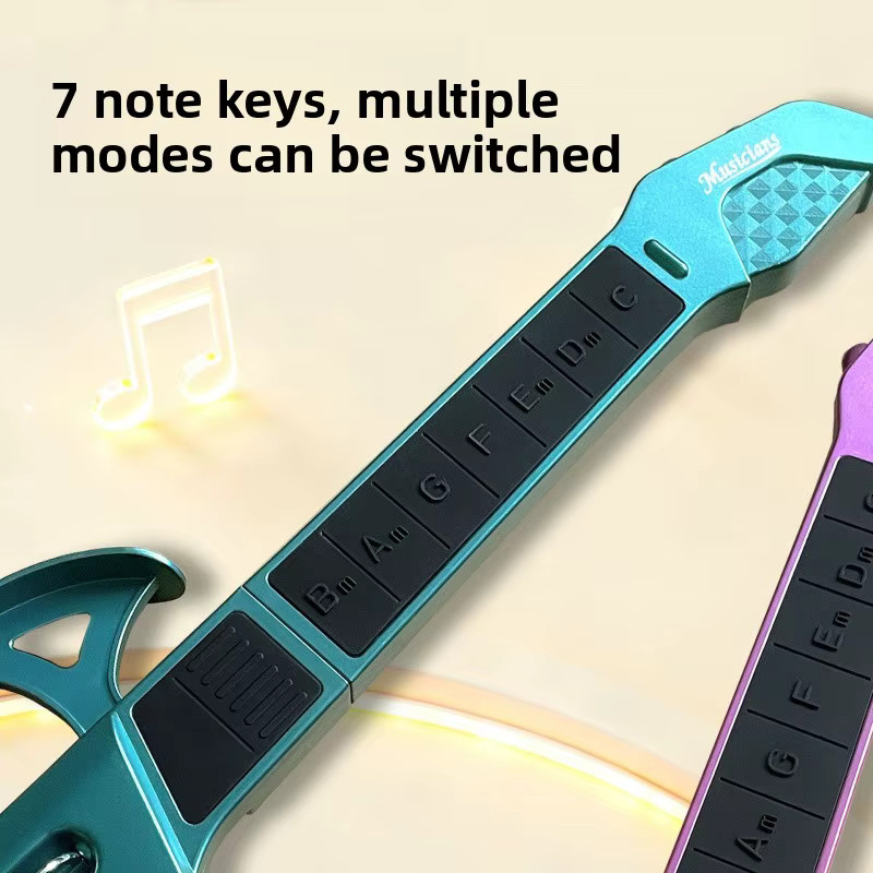 MYGVN Smart Stringless Gitarre, Musik Spielzeug, Schwarz - Bild 2