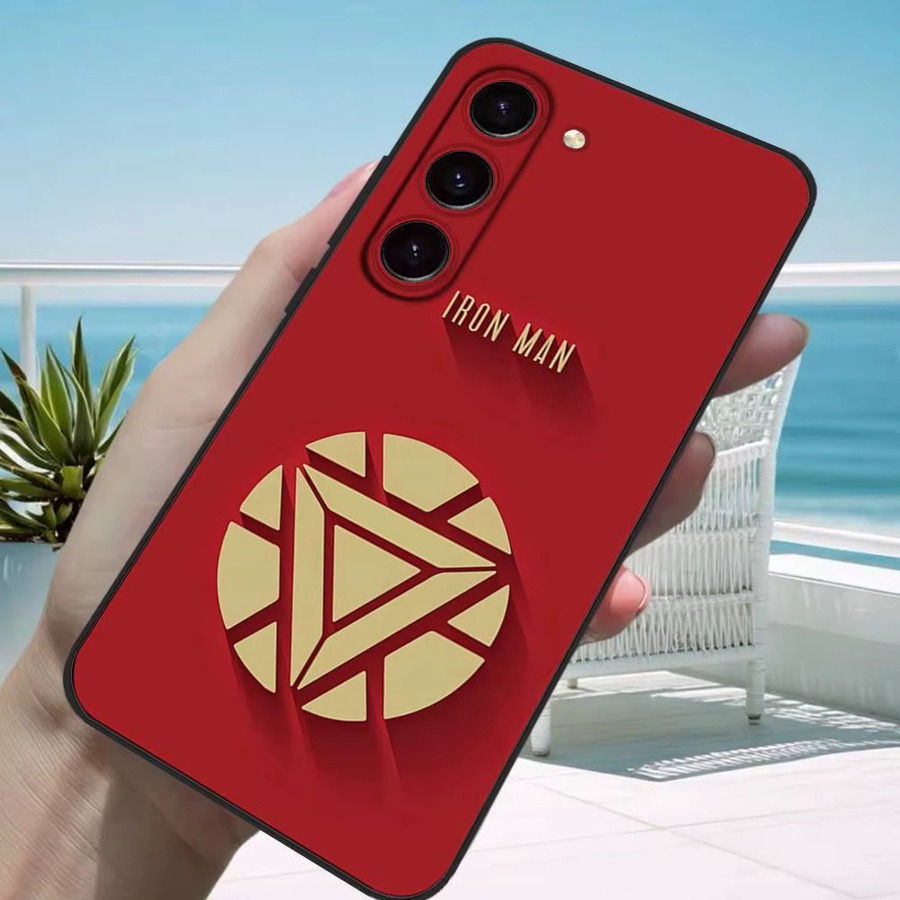 I-Iron Man Hero Soft Cover Handyhülle für Samsung Galaxy S21 S22 S23 S24 S25 S26 Ultra FE Plus 5G A52S in Rot - Bild 2