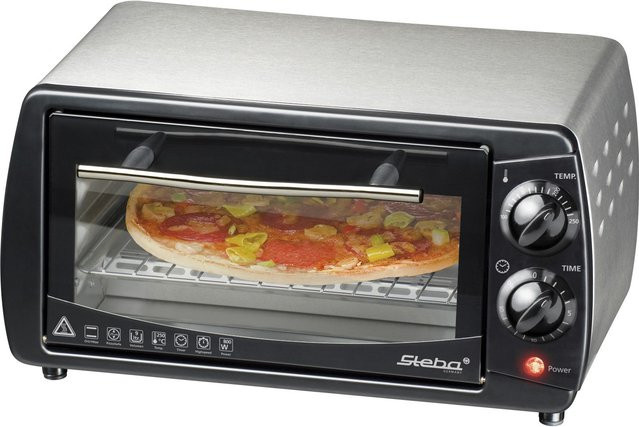 Steba Mini-Backofen KB 9.2 EC mit Pizzastein und Grillfunktion in Schwarz/Edelstahl - Bild 1