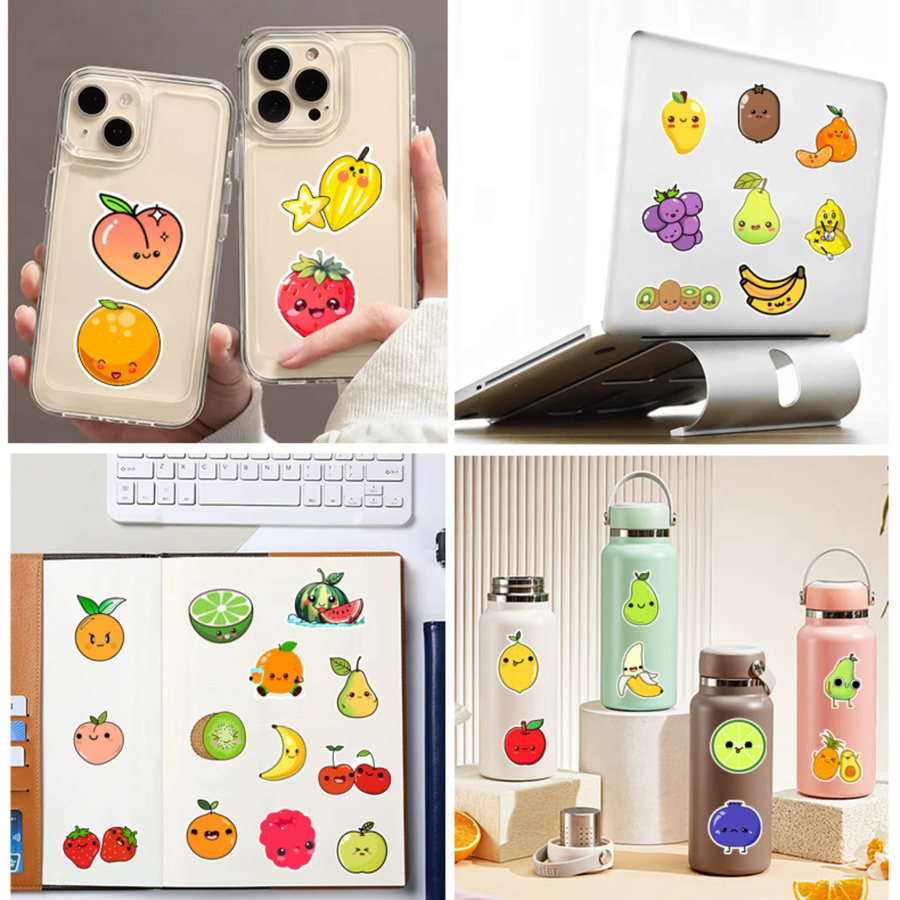 Kawai Cartoon Obst Meme Aufkleber Set in Multicolour für DIY Scrapbooking und Dekoration von Laptop oder Wasserflasche - Bild 3