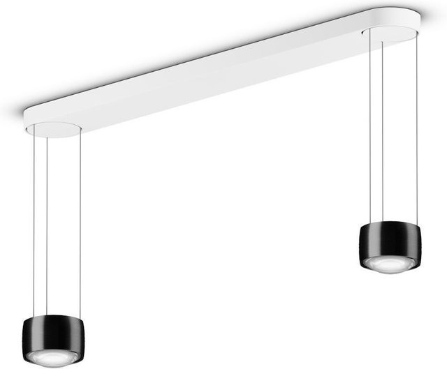 Occhio Sento sospeso due LED-Pendelleuchte Black Phantom mit Glas-Linse und Occhio air Modul, warmweiß 2700K, höhenverstellbar bis max. 350 cm - Bild 1
