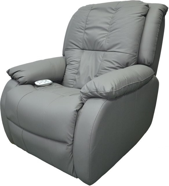 Happy Home Elektrischer Massagesessel mit 3D-Mechanismus und Rücken- sowie Beinanhebung in Grau - Bild 2