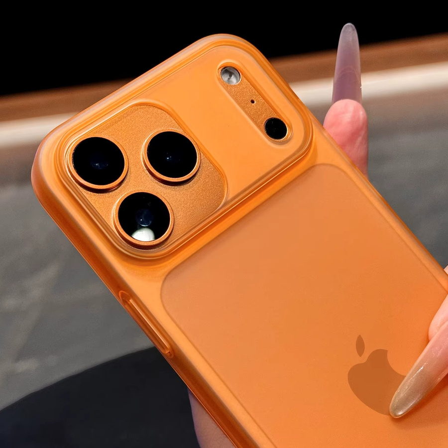 szHAIyu Handyhülle für iPhone 17 Pro Max, ultradünn und matt, durchscheinend, Farben: Transparent, Blau, Orange - Bild 3