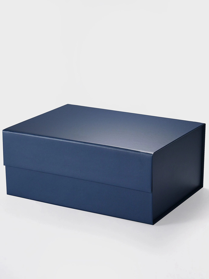 Geotobox Luxus-Geschenkbox aus Hartkarton mit Magnetverschluss, Farbe: Tiefblau, B/T/H: 23,5 x 17,0 x 10,0 cm - Bild 4