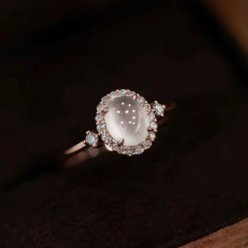 Huitan Ringe, Opal, Zirkonia, Roségold, Damen - Bild 3