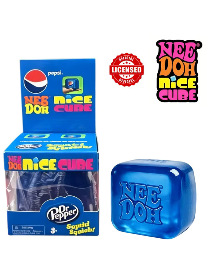 Schylling Pep Si Nice Cube, Weiches Sensorisches Fidget-Spielzeug, Blue - Bild 7