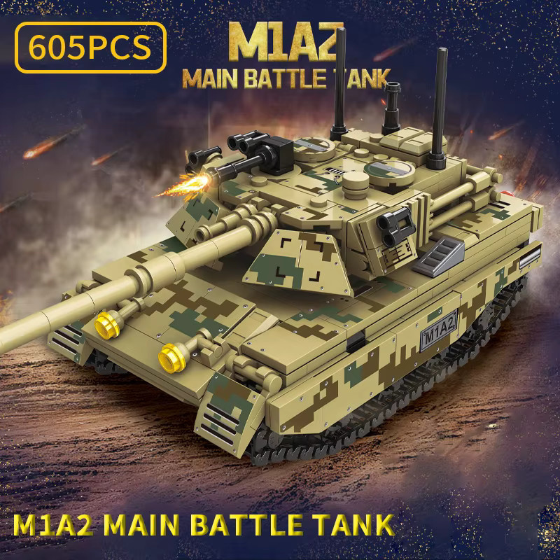 TINSOL Baustein Tank Modell, 648 Teile, Spielzeug - Bild 2