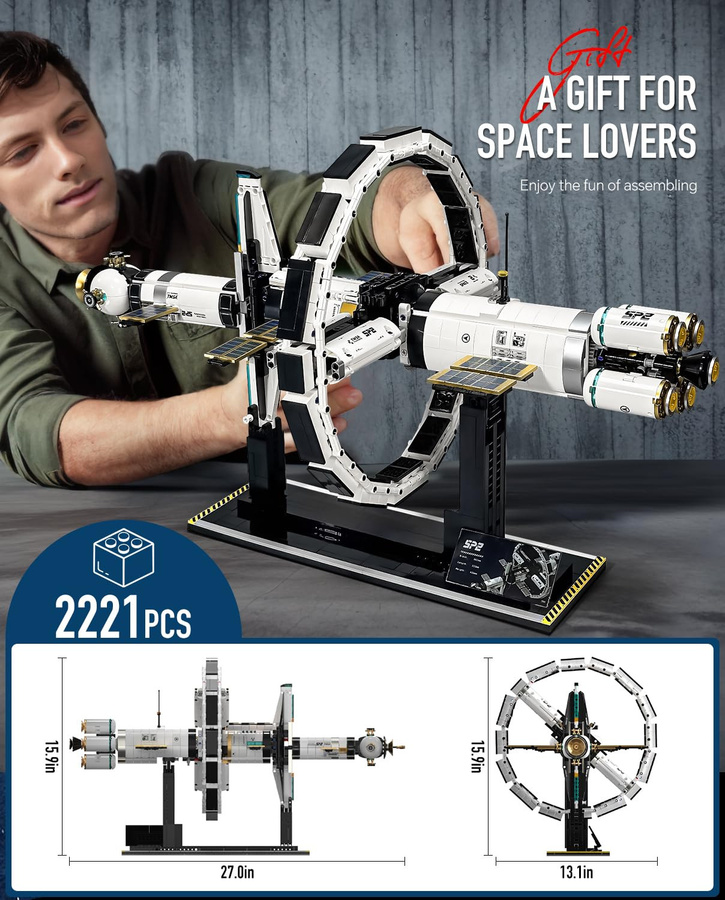 Linyi toy Weltraumforschung Weltraumanlage Bausatz 2221 Teile 6–12 Jahre - Bild 5