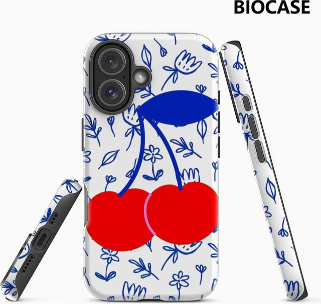 Cherry Blossom Breeze Handyhülle für iPhone 17 16 15 14 13 12 Pro Max Plus mit doppelschichtiger Rückseite in Multicolour - Bild 1
