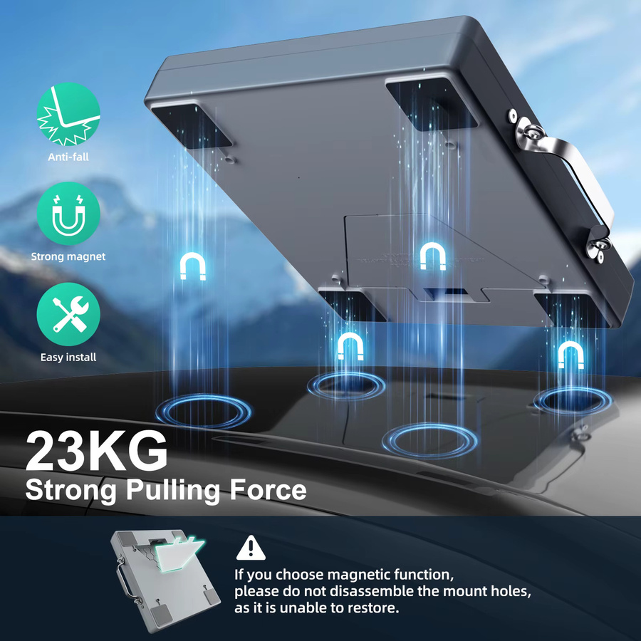 ANMONE Tragbare All-in-One Schutzhülle für Starlink Mini mit stabilem Saugnapf für Auto-Armaturenbrett und Sonnendach, Outdoor-Zubehör - Bild 4