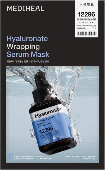 MEDIHEAL Hyaluronat Wrapping Serum Maske, 250 ml, für trockene Haut - Bild 1