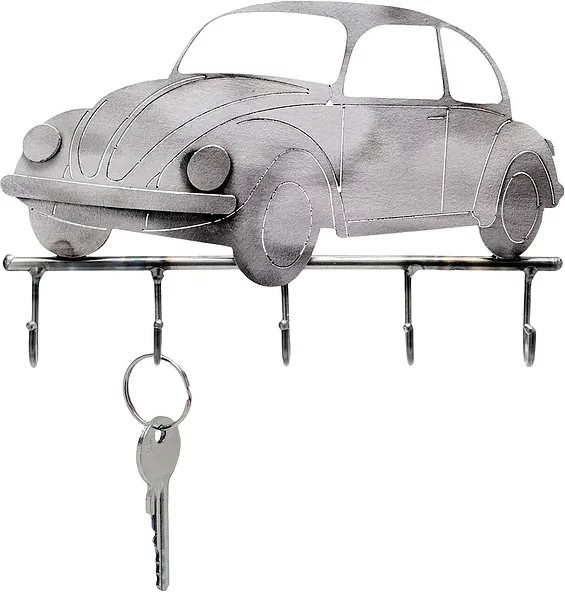 Schlüsselhalter Schraubenmännchen aus Metall in Silber von Hinz & Kunst - Bild 1