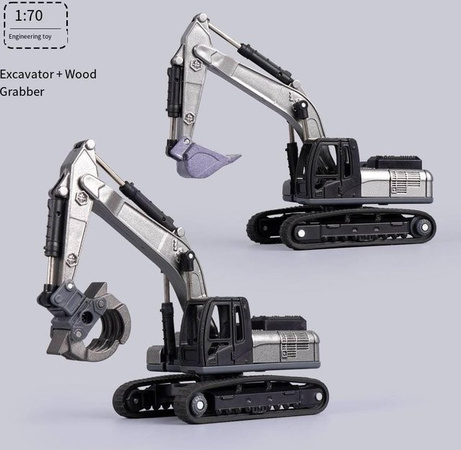 Linyi toy car Baufahrzeug, Bagger Bohrer Bulldozer, 1:70, ab 3 Jahre