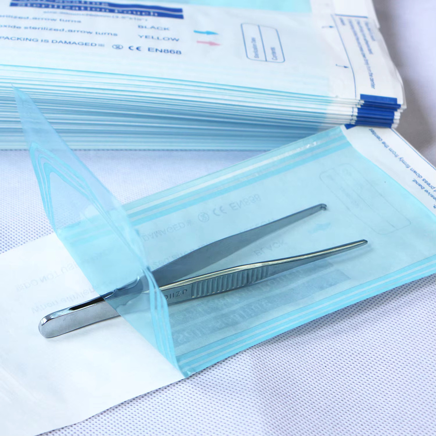 200 Stück Dental Einweg Sterilisationsbeutel Transparent Selbstklebend für Tattoo und Nailart Zubehör - Bild 2