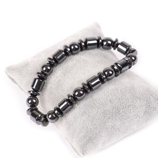 LAIZHANGLIBA Armband, Hämatitstein, Schwarz, Unisex - Bild 2