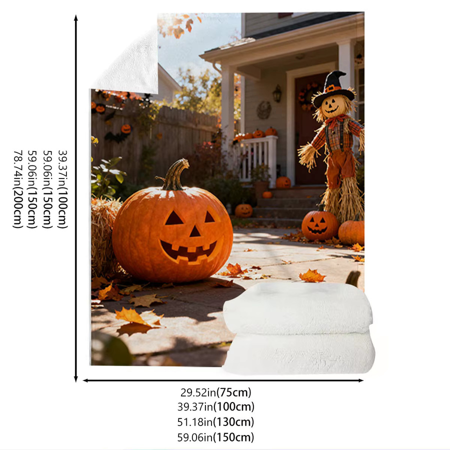 SRH Halloween Baby Flanelldecke aus Polyester, antistatisch und weich für Kinderbetten und als Hausüberwurf - Bild 5