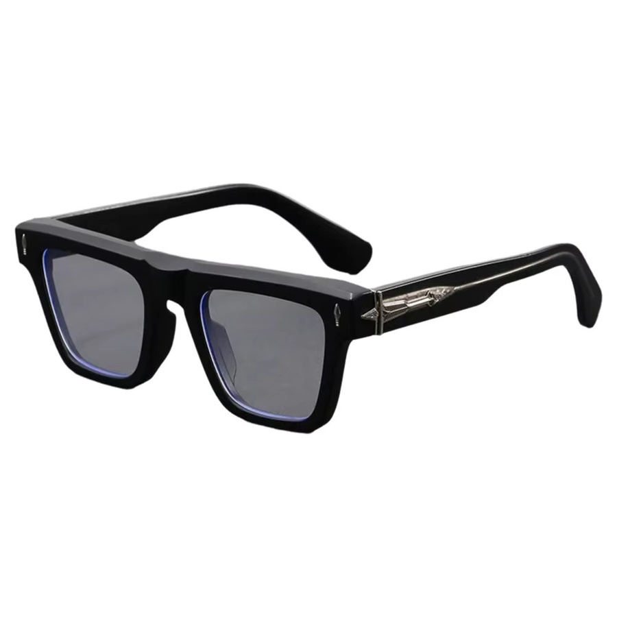 Cs Cojos Korrektionsbrille, Unisex, Vollrand, Quadratisch, Acetat, Schwarz - Bild 2