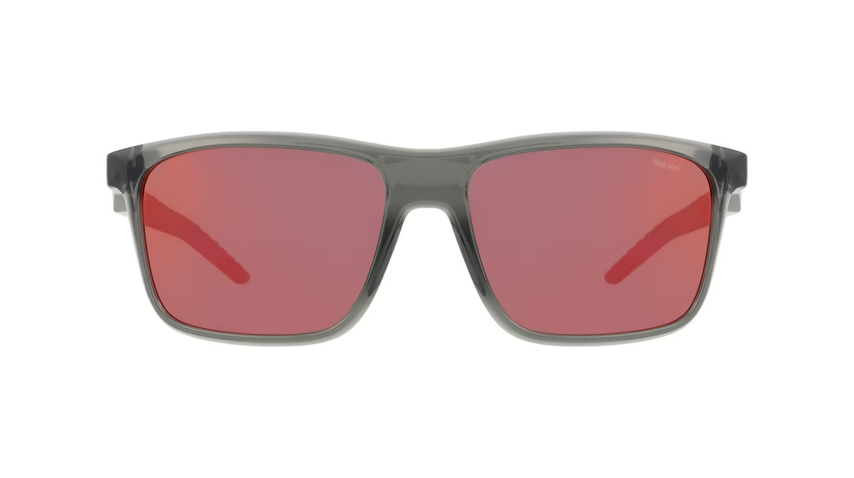 Nike NKIO0103X Sonnenbrille, Vollrand, Eckig, Kunststoff, grau, orange, Herren - Bild 1