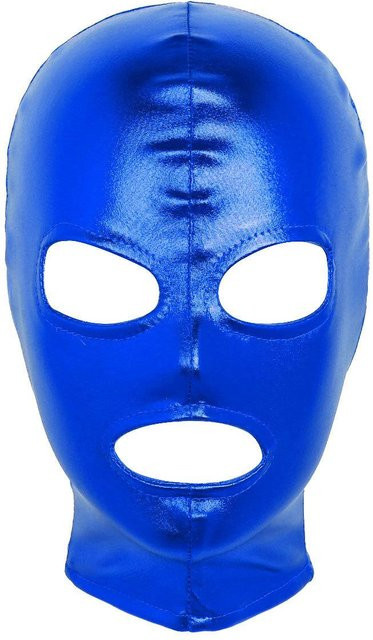 Linjinx Cosplay Kostüm, Kapuze Gesichtsmaske Kopfbedeckung, Blau - Bild 1