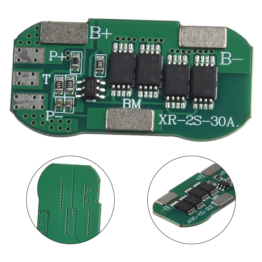 VIBRATITE PCM Schutzschaltung für 2S 7,4 V Batterien, Lademodul für Powerbanks in Grün - Bild 4
