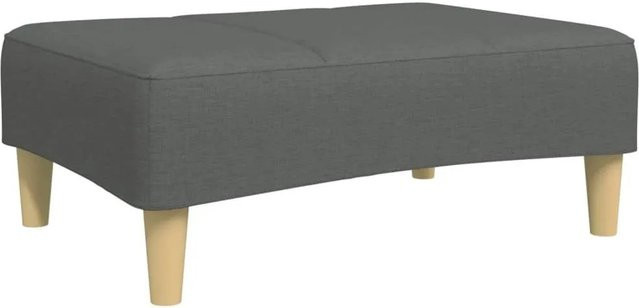 vidaXL Fußhocker Dunkelgrau mit Stoffbezug B/T/H: 77 x 55 x 31 cm - Bild 1