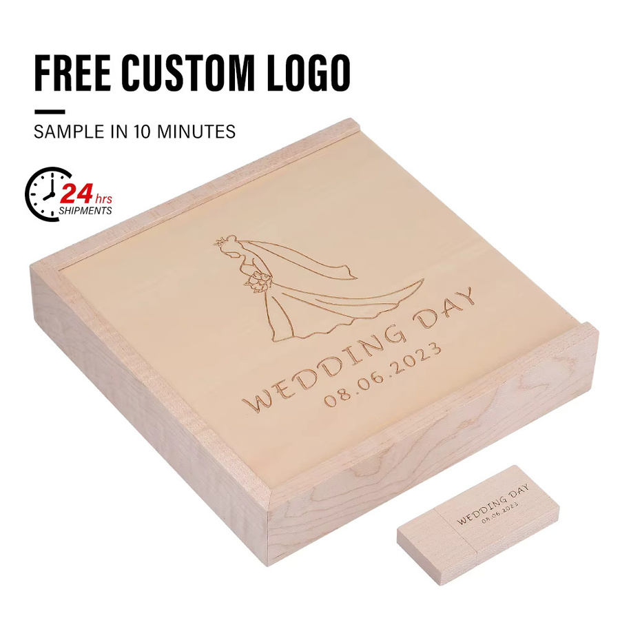 JASTER Holz USB 3.0 Flash-Laufwerk in Braun - Bild 2