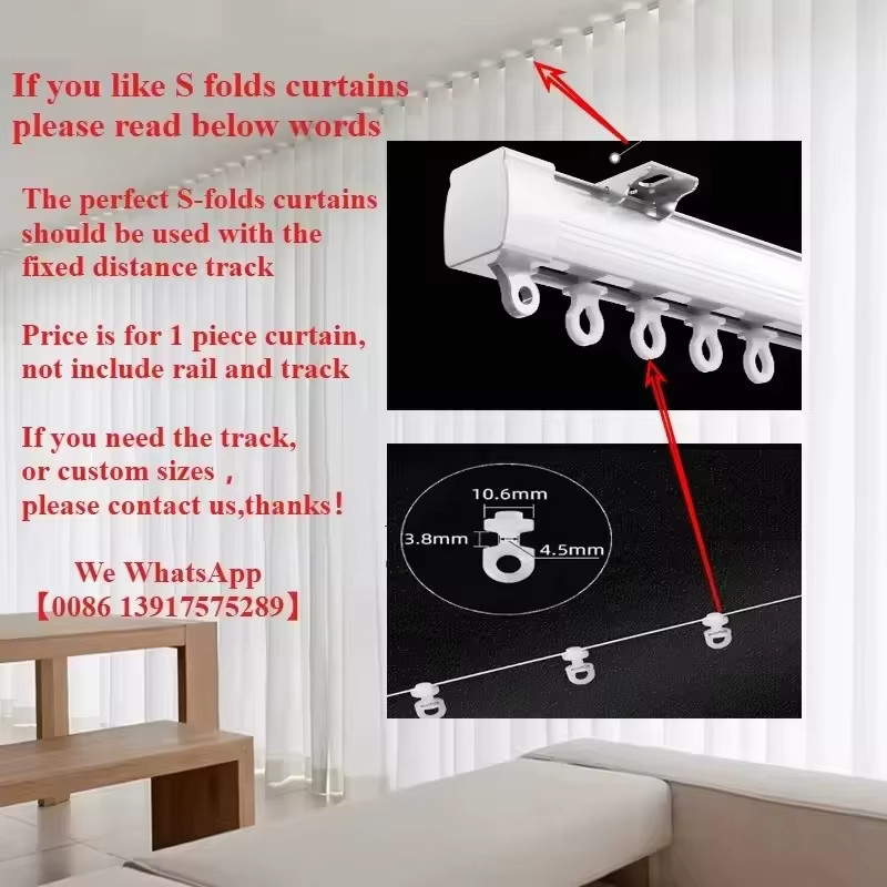 Nanavtoria Transparent Vorhang aus Tüll und Leinen in Weiß, Modernes Design für Wohnzimmer und Schlafzimmer, Breite: 100 cm, Höhe: 130 cm - Bild 2
