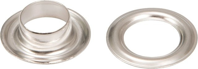Conacord Öse mit Scheibe aus Messing, vernickelt, Durchmesser: 6 mm, 25 Stück - Bild 1