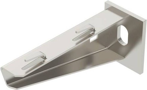 OBO Bettermann Wand- und Stielausleger aus Metall in Silber, B/T/H: 40 x 110 x 70 mm - Bild 1