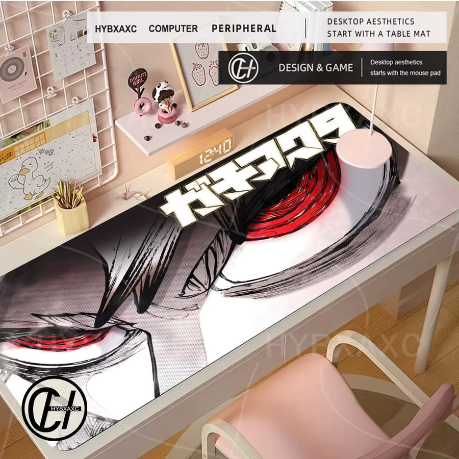 HYBXAXC Anime Mauspad Gachiakuta in Schwarz und Weiß für Gaming und Büro - Bild 3