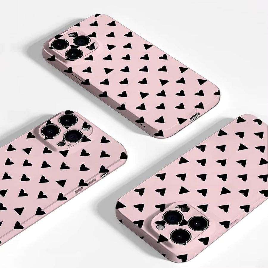 Potdemiel Aurea Case Matte Bumper MagSafe kompatible Stoßfeste iPhone Hülle aus hartem PC in Rosa und Schwarz - Bild 3