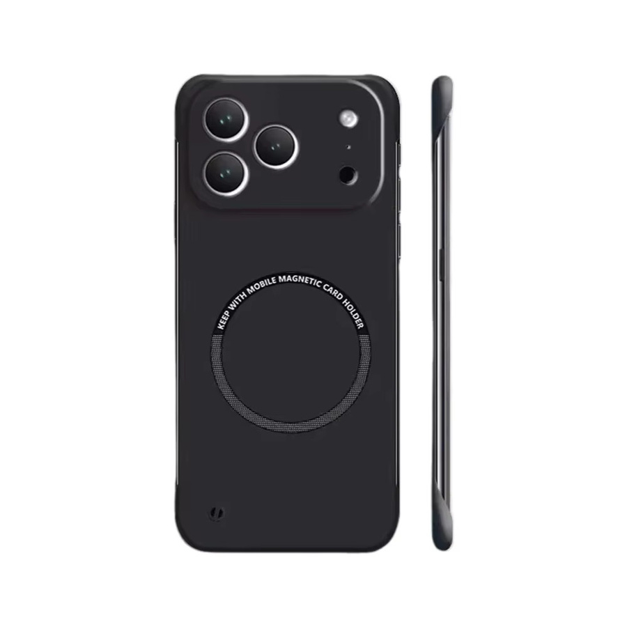 Magnetische Ultradünne Schutzhülle für Apple iPhone 17 16 15 14 13 Pro Max in Schwarz mit Wärmeableitung - Bild 2