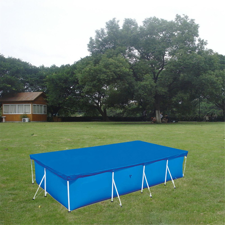CosyHome Poolabdeckung aus Polyester in Blau, rechteckig, B/T: 220 x 220 cm - Bild 4